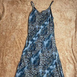 VINTAGE Nikki Collection Animal print chiffon dress